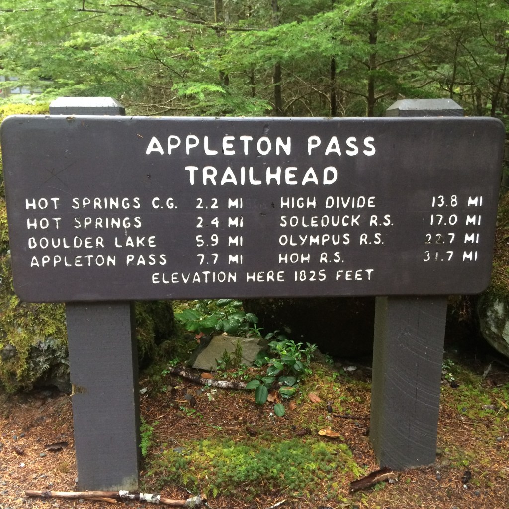 The Appleton Pass Trailhead 