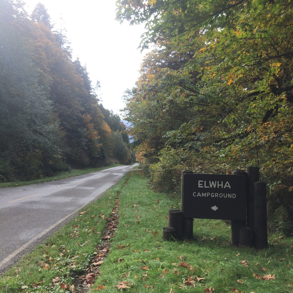 Sign for the Elwha Campground 