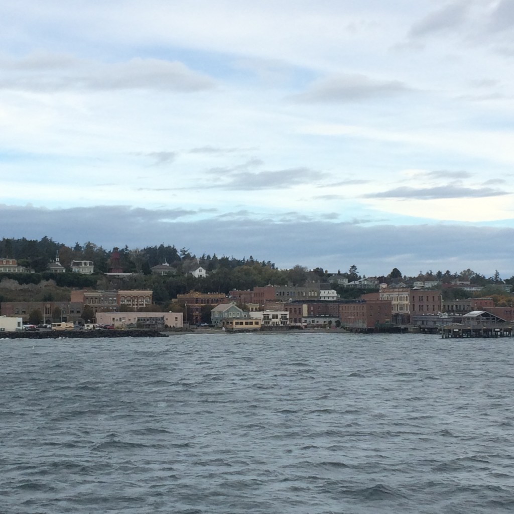 Looking into the adorable of Port Townsend right before making port.